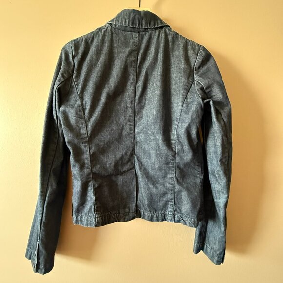 Women's S Pilcro & The Letterpress Denim Blazer Jacket - Picture 3 of 9